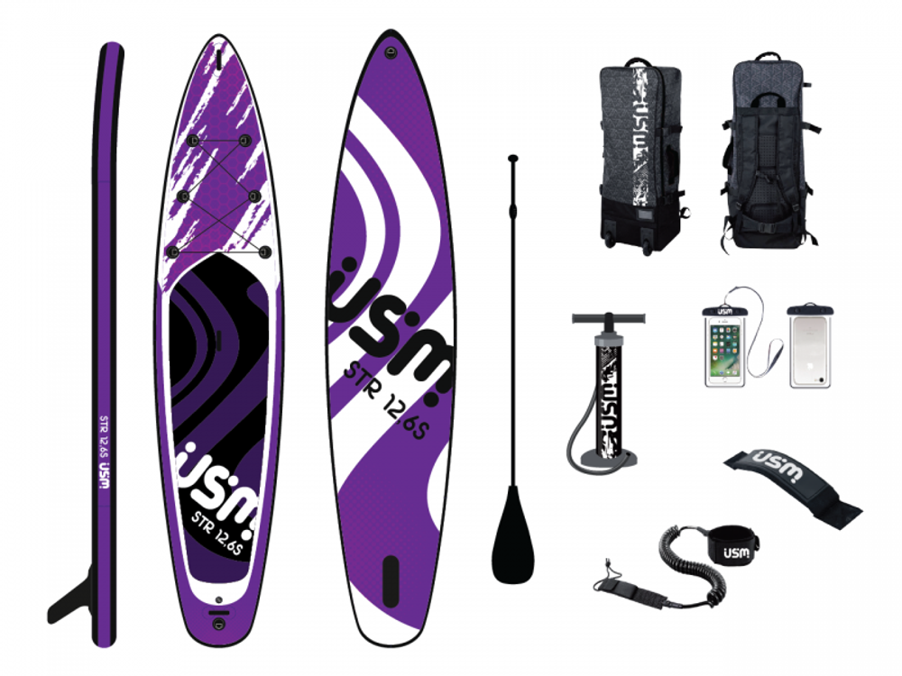 Доска SUP надувная Strength USM 12,6 Sport Purple