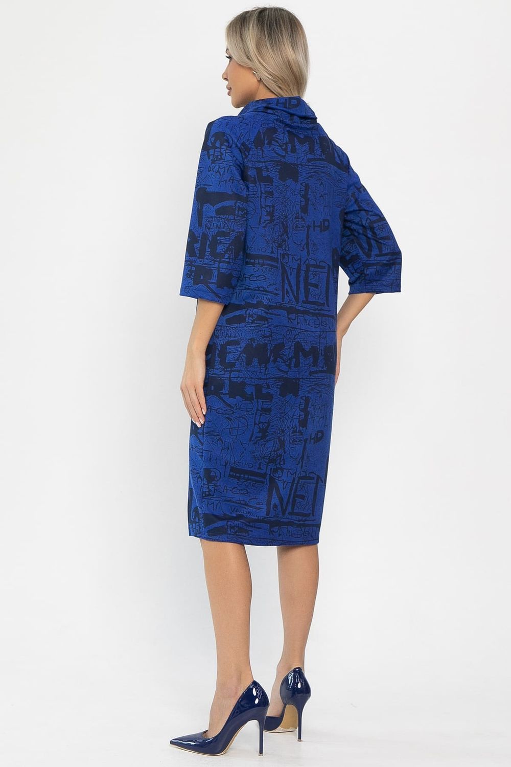 Платье трикотажное Конфетти (синее) П14294-18М LT Collection