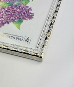 Фоторамка пластиковая 30х40 см, белый, фактура орнамент, арт. 3040.658608