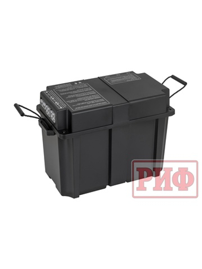 Бокс аккумуляторный 2xUSB, 2x12В, вольтметр с индикацией 420х250х330
