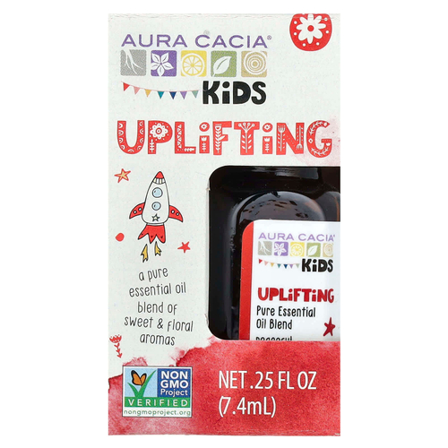 Aura Cacia, Kids, смесь чистых эфирных масел, для бодрости, 7,4 мл (0,25 жидк. унц.)
