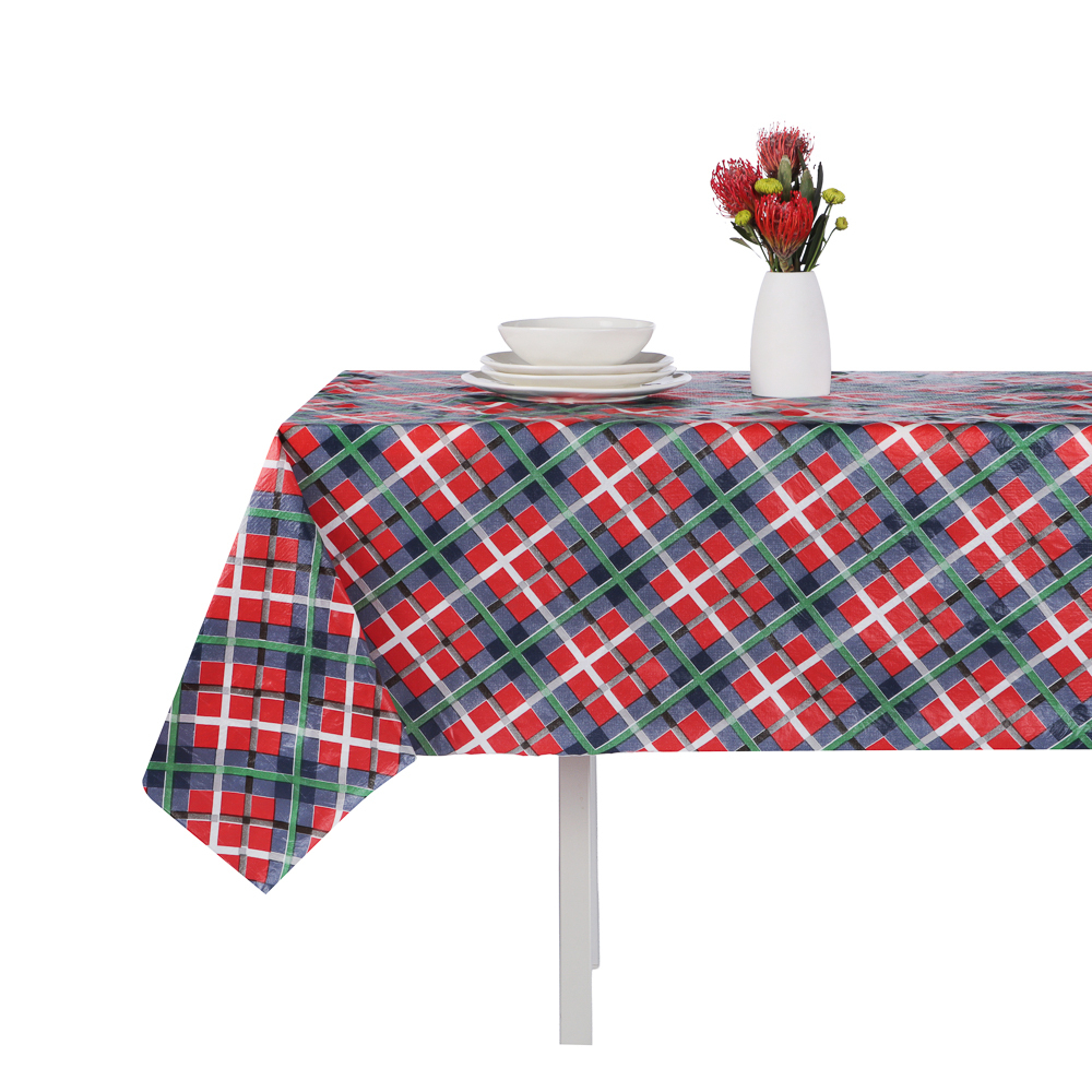 PROVANCE Щелкунчик Скатерть ПЕВА на текстильной основе, 132х178см, 50% полиэстер, 50% ПЕВА