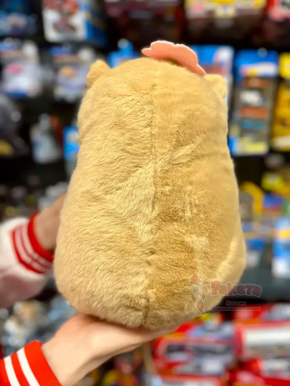 Мягкая игрушка Капибара цветок плюшевая Capibara