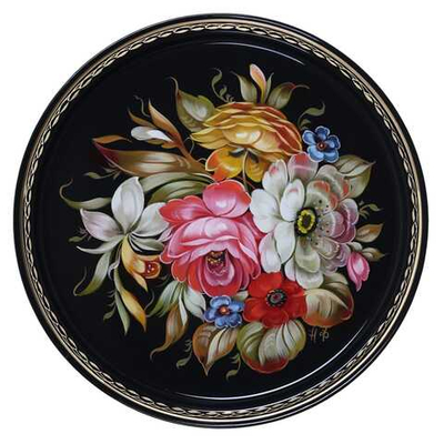 Zhostovo metal tray A9D29012698