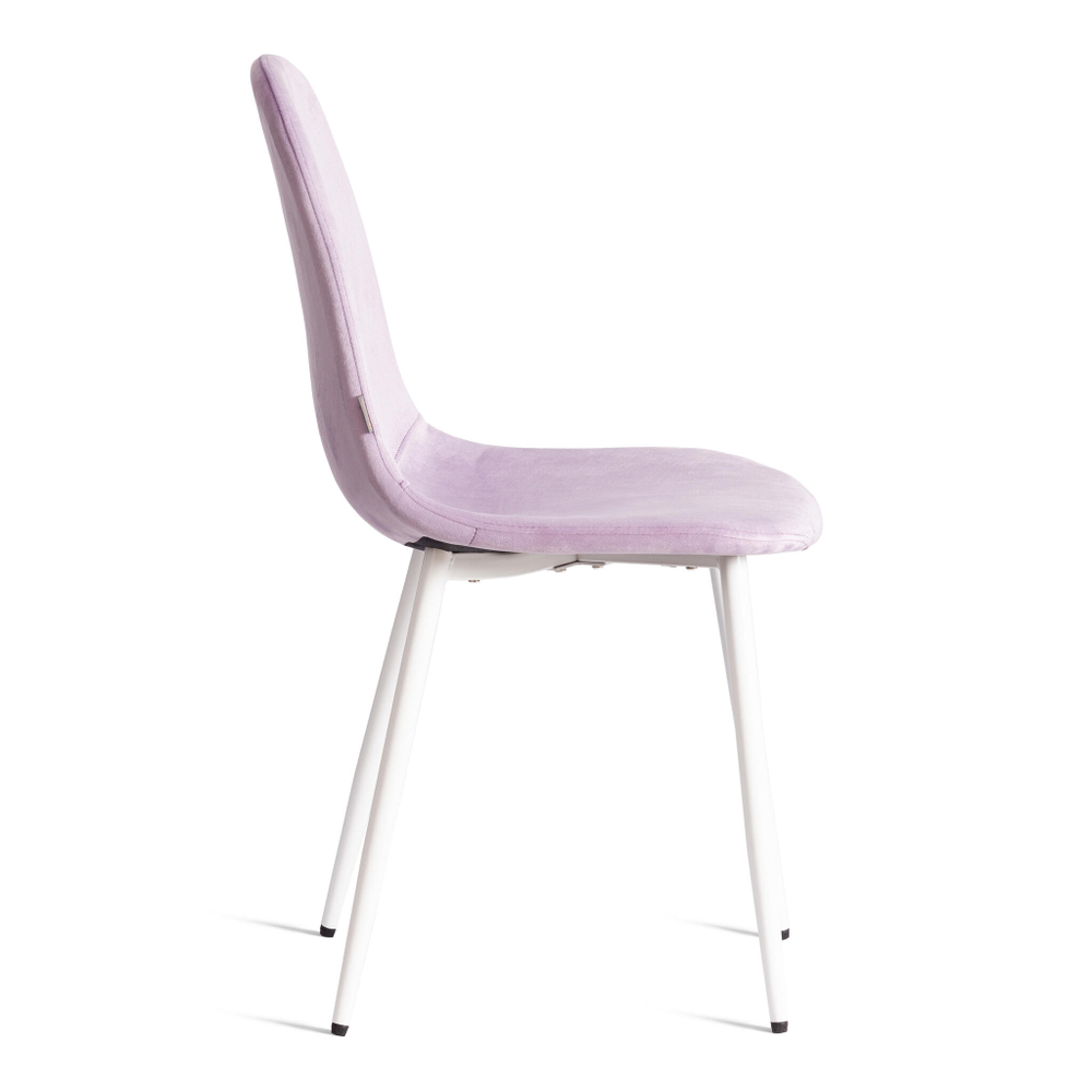 Стул BREEZE (mod. JSC-58) Велюр/металл , 44 х 53 х 86 см, Lavender (лавандовый) HLR26 / белый