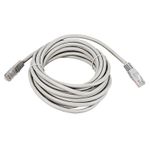 Шнур коммутационный, патч-корд U/UTP RJ45-RJ45, CAT 5e, PVC серый, 7м REXANT