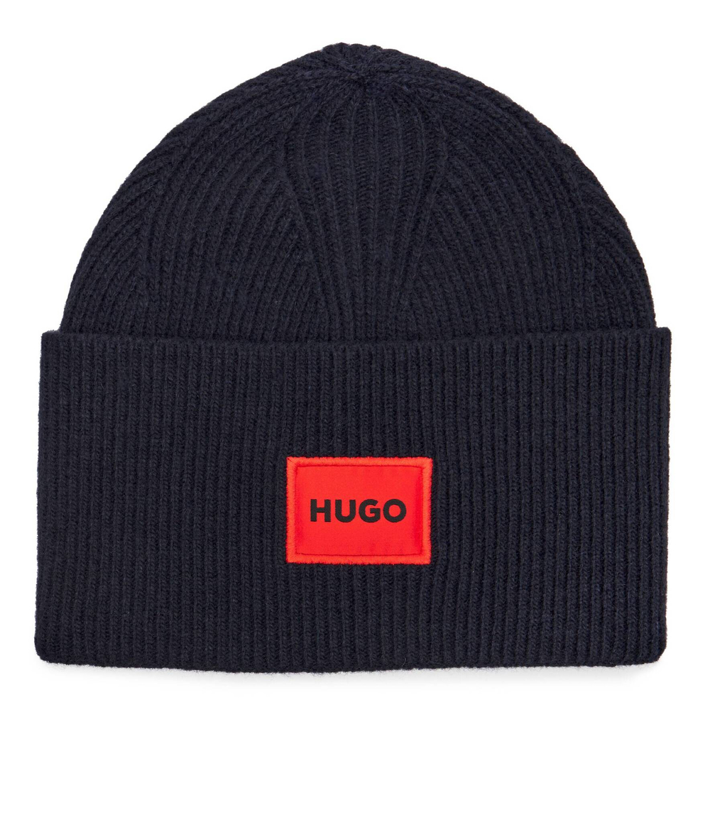 Хлопковая шапка Xaff 6 HUGO - темно-синий(50496011)