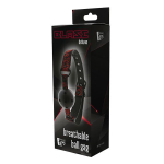 Кляп-шарик с отверстиями DELUXE BREATHABLE BALL GAG (Цвет: черный с красным)