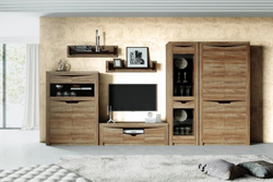 Соренто гостиная Полка Дуб Стирлинг