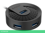USB-хаб A4Tech USB 3.0 HUB-30C черный