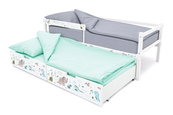 Детская кровать тахта Бельмарко Svogen белый динозаврики