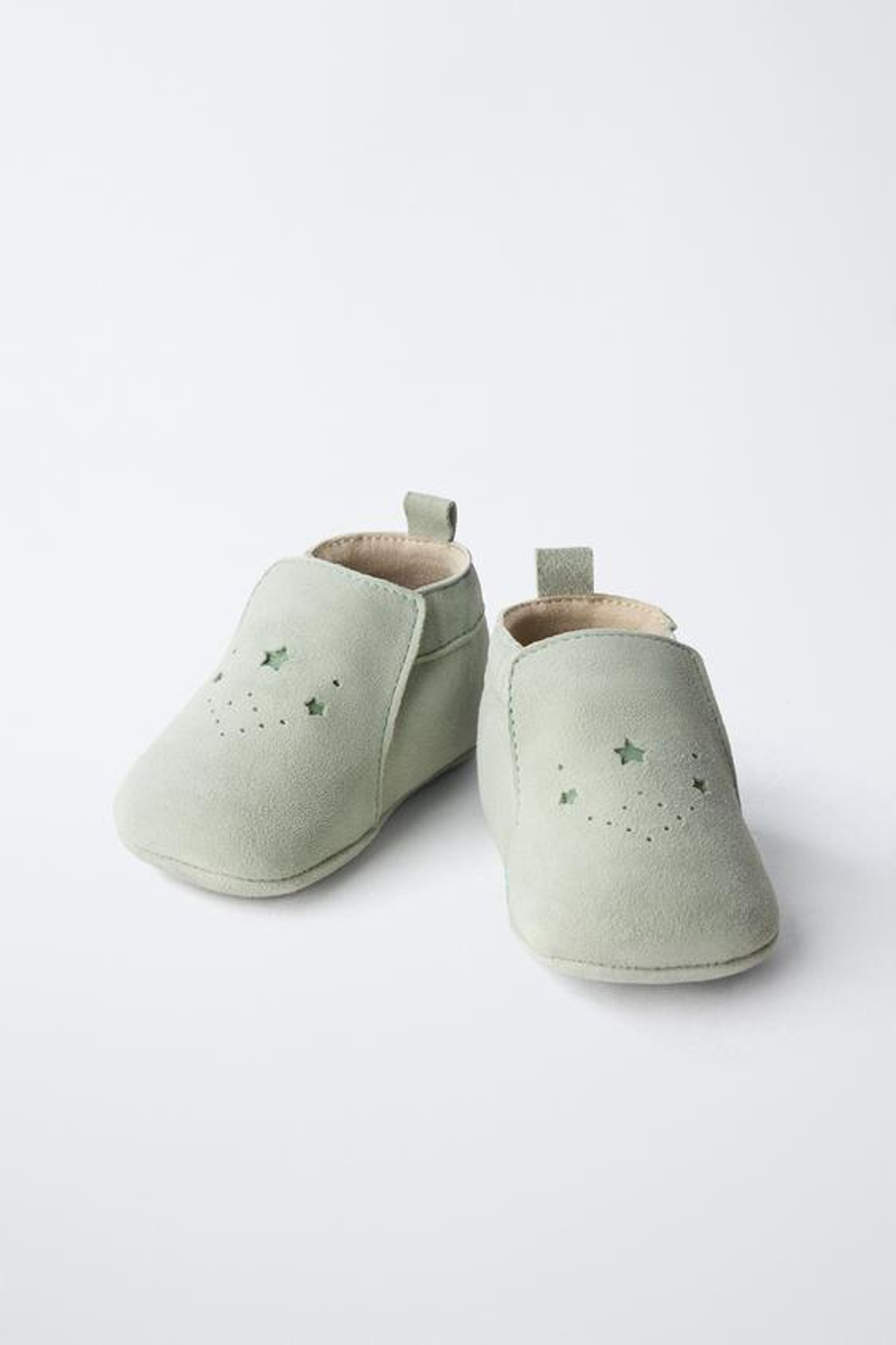 ZARA КОЖАНЫЕ ПИНЕТКИ, ГОЛУБОЙ