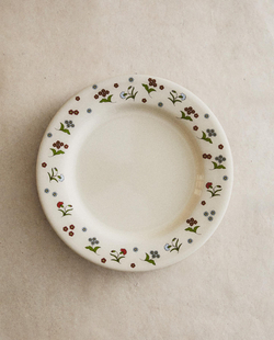 Zara Home тарелка из каменной керамики, цвет разноцветный, 19.8 см