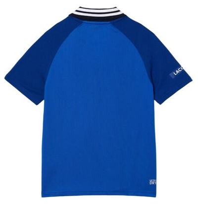 Футболка для мальчика теннисная Lacoste Sport X Daniil Medvedev Jersey Polo Shirt - blue/navy blue