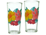 Набор стаканов "Гибискусы" 6шт 230мл (высокие)