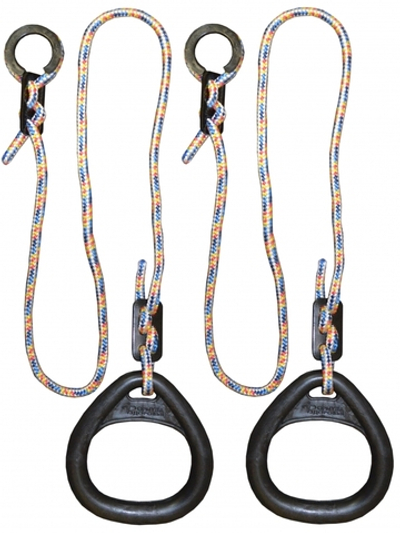 Кольца гимнастические треугольные, черные