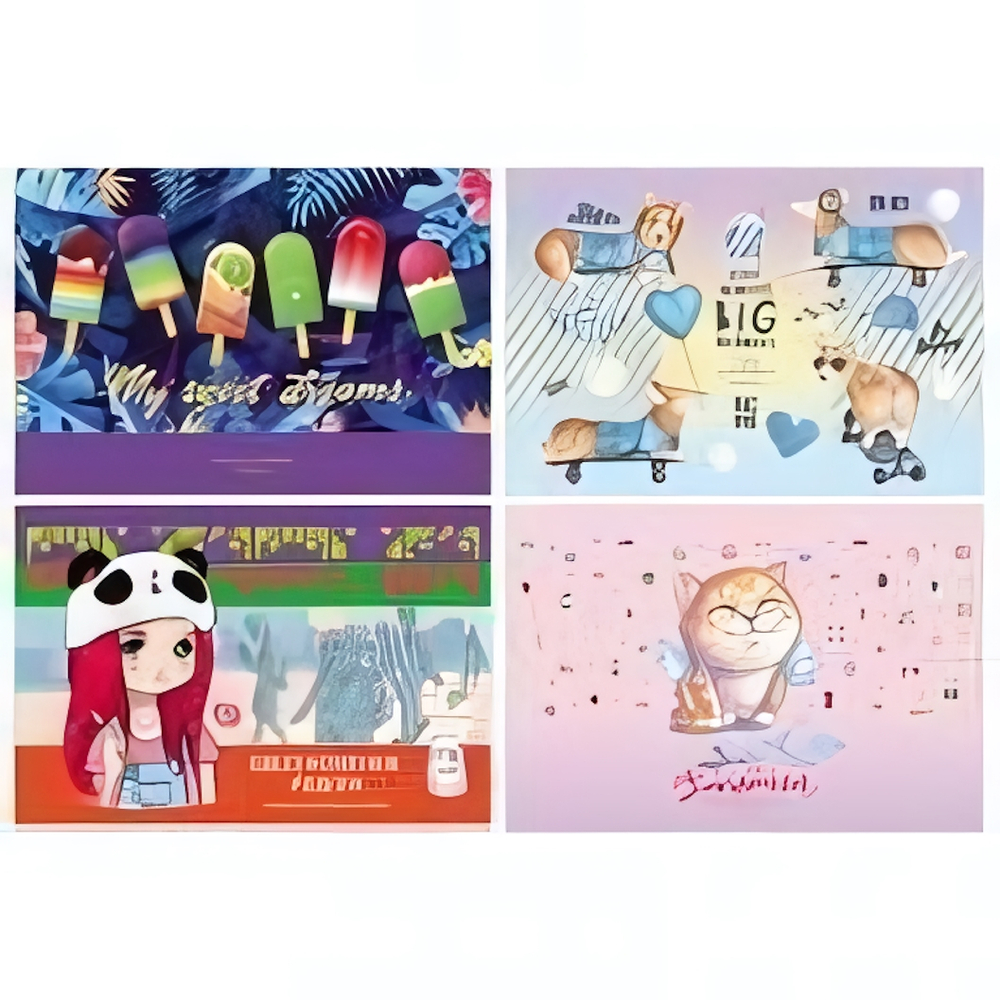 Альбом для рисования А4 8 л."Mix. Девочки",эконом, в ассорт.(BG)