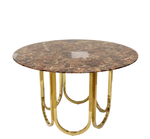 Стол обеденный Ist Casa Лори, 122х122х76 см, коричневый мрамор