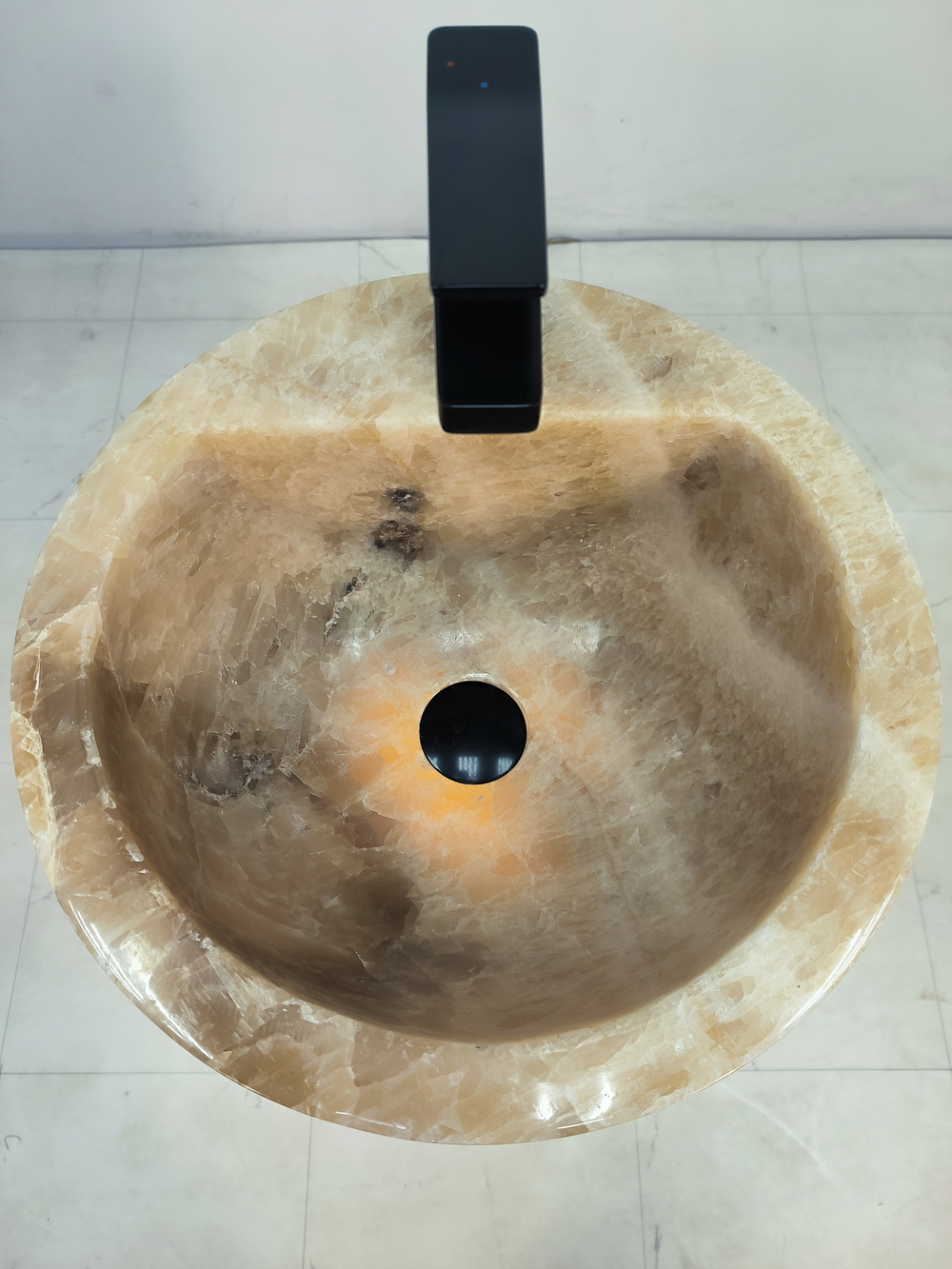 Раковина напольная из оникса Sunset ON-61348 (40*40*90)