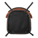 Стул Bradex Home Lucas 2 терракотовый шенилл с чёрными ножками