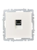 BRITE Розетка компьютерная RJ45 кат.6 РК11-БрЖ жемчуг IEK