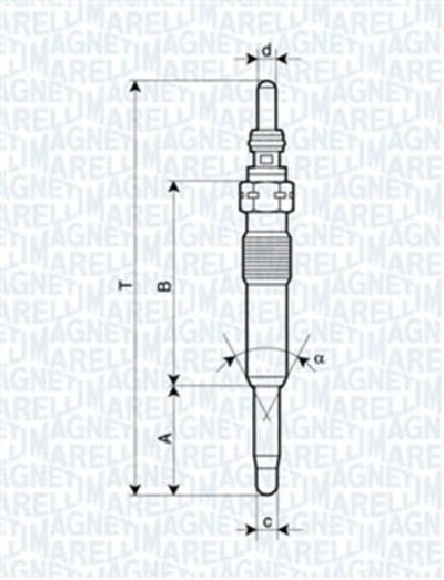 MAGNETI MARELLI - 062900071304-MAN - Glow Plug
