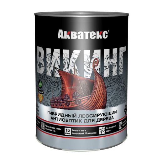 Гибридный лессирующий антисептик для дерева АКВАТЕКС ВИКИНГ