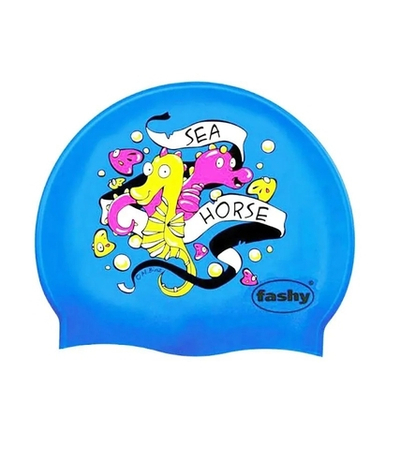 Шапочка для плавания силиконовая детская Fashy 3047
