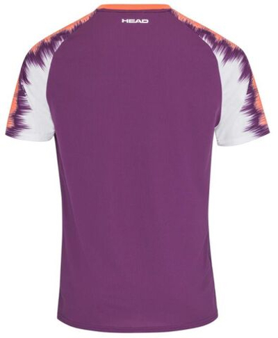 Мужская теннисная футболка Head Topspin T-Shirt - lilac/print vision