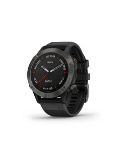 Fenix 6 Sapphire серые с черным ремешком