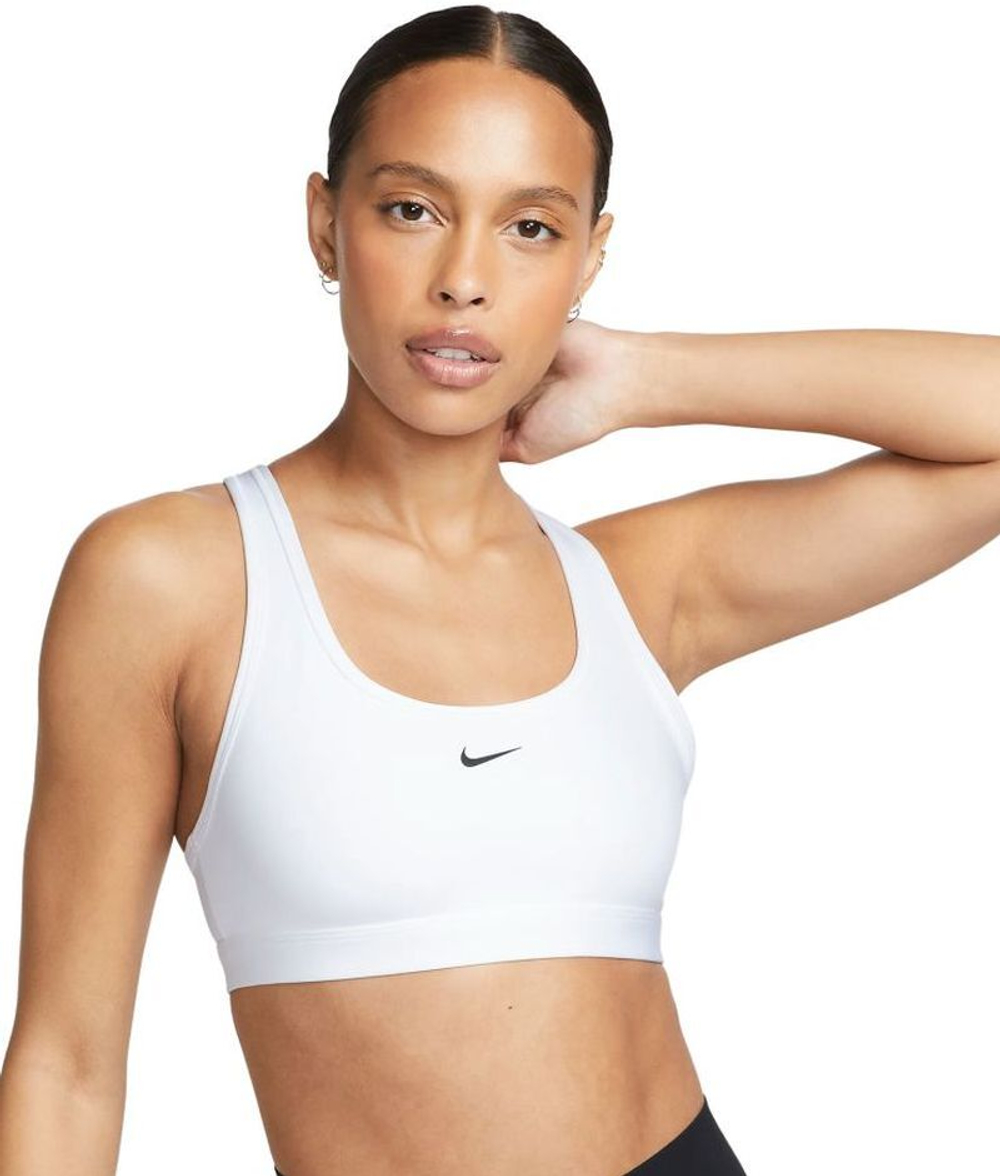 ТОП теннисный Nike Swoosh Light Support Non-Padded Sports Bra - белый