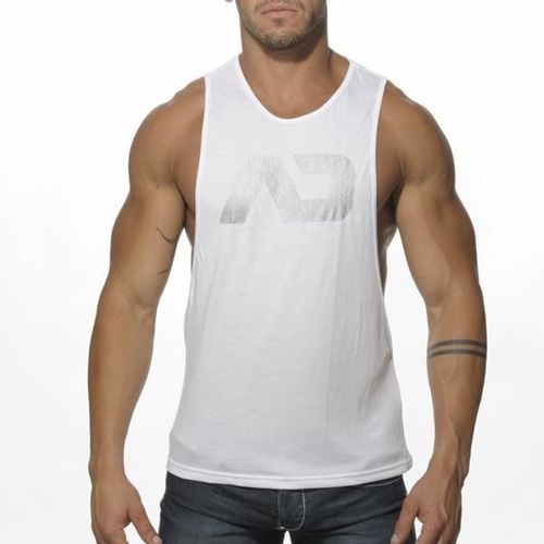 Мужская майка белая Addicted White AD43