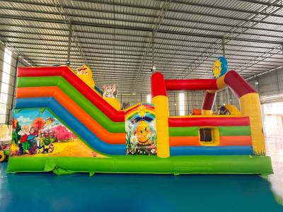 Коммерческий надувной батут «Добрая русская сказка 3», 8*4*5 м.