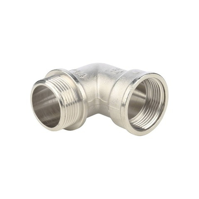 Переход с внутренней резьбы на наружную угловой с упором STOUT SFT 0016 - 1"1/4 (никелированный)