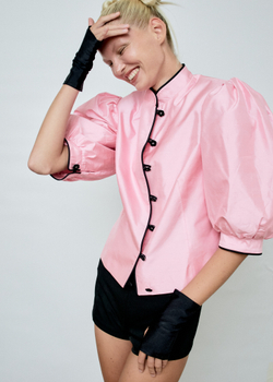 Перчатки митенки из черного бифлекса