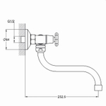 Смеситель SOLONE настенный JIK12-A102-A