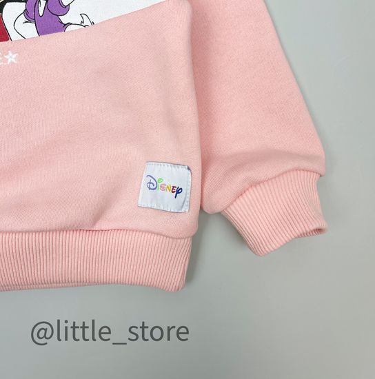 Свитшот из футера "Disney friends" персиковый