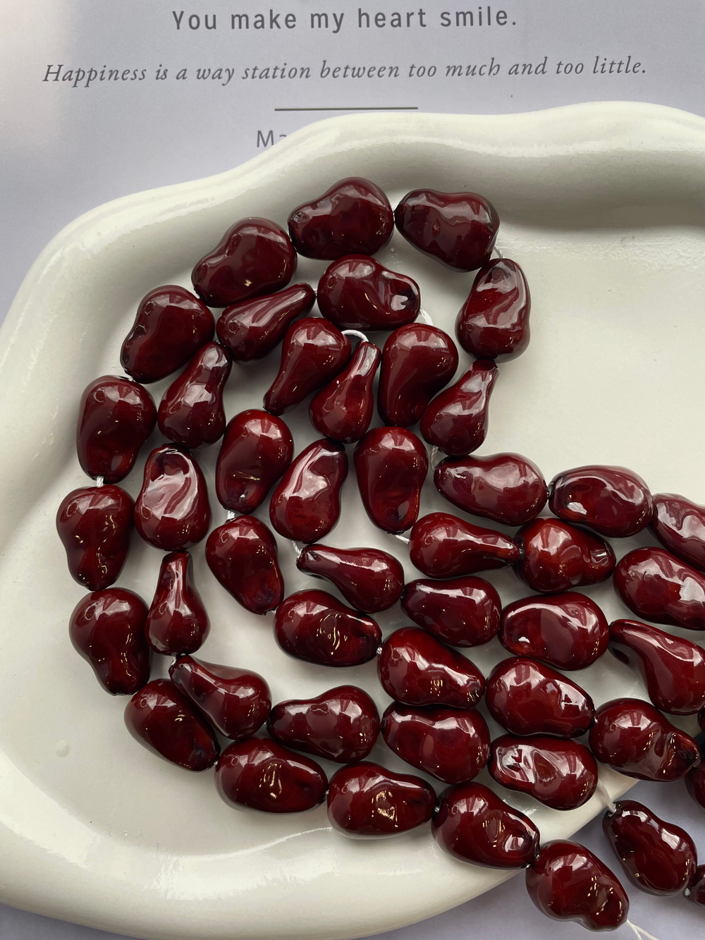 Бусина "Барочная" 15х21,5мм, керамика