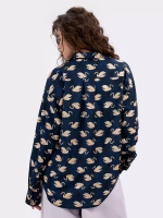 Рубашка унисекс с принтом Лебеди ола ола купить в OLA OLA Store OLA OLA