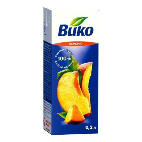 Вико Сок 0,2 нектар Персиковый с мякотью