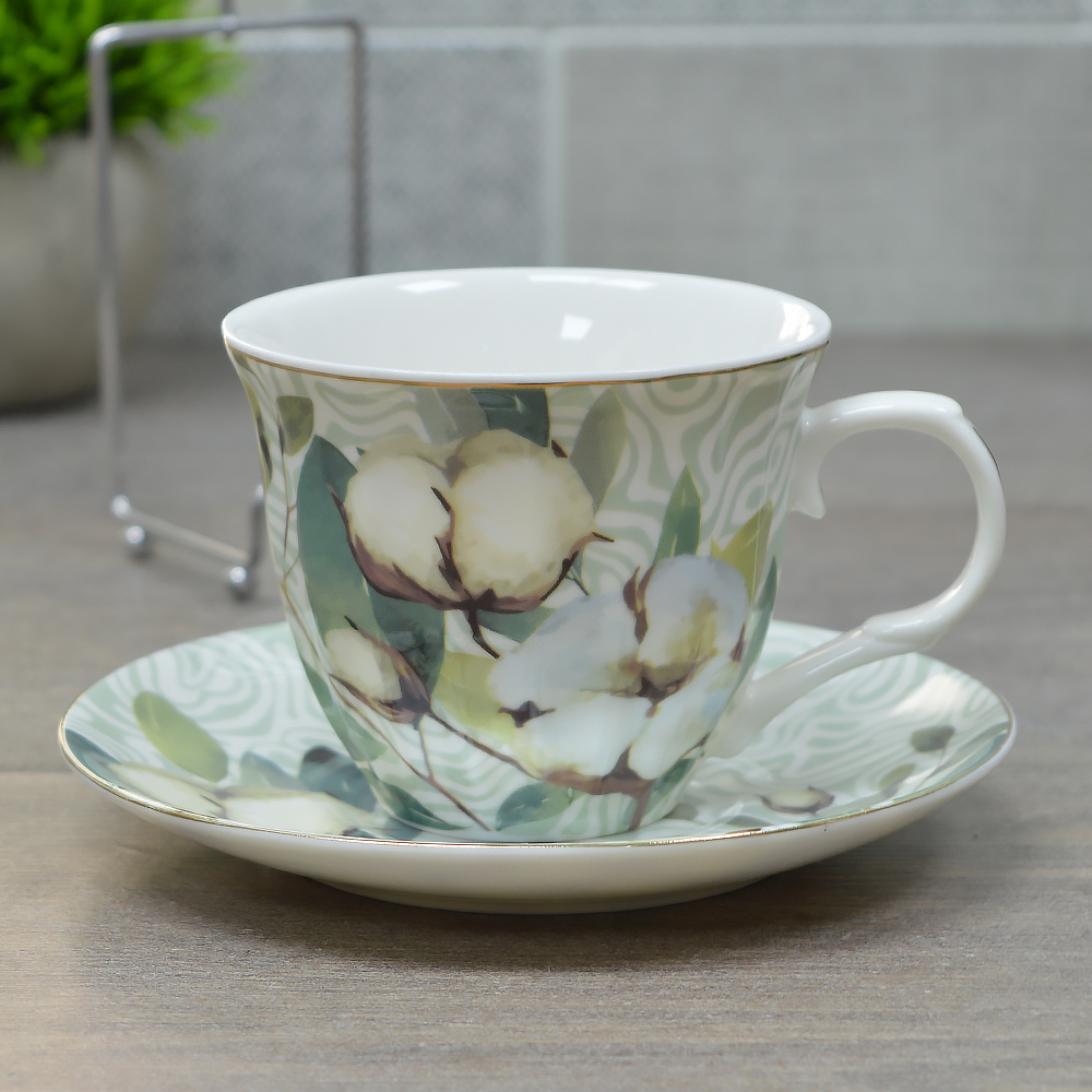 Чайная пара 220мл на подставке (00110729)