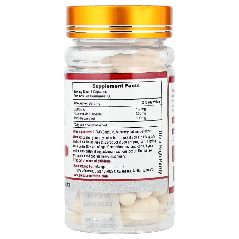 Probase Nutrition, уролитин А, 60 капсул