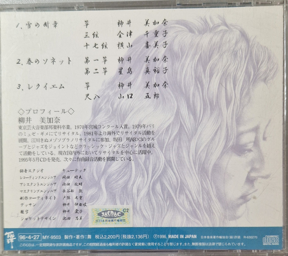 CD: M.Yanai — «A collection of the composition» (1996)