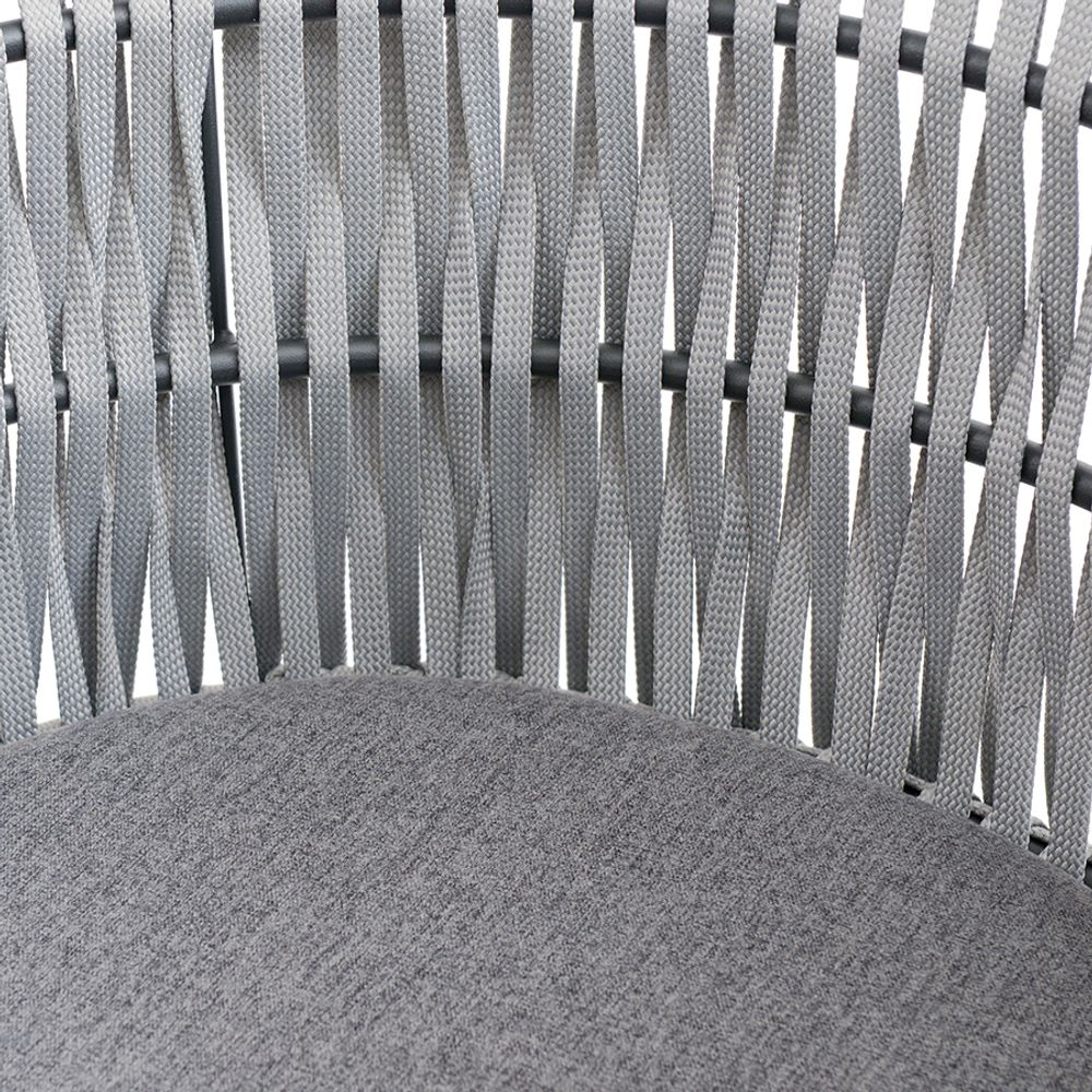 Лаунж-кресло Haugen, темно-серое/светло-серое