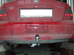 Оцинкованный фаркоп на Opel Vectra B седан/универсал/хетчбек 1995-2002 (без электрики), Galia O029A