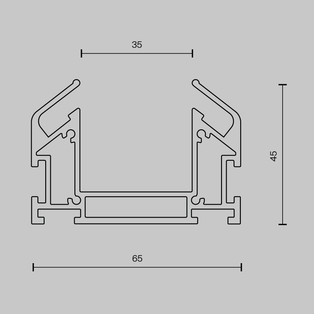 Профиль для монтажа в натяжной потолок Maytoni   TRA005MP-312S