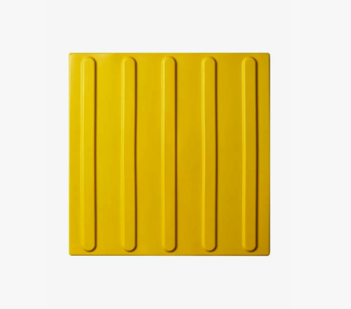 Плитка направление движения, Полоса 300x300x4, ПВХ, желтый