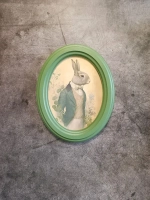 Панно картина в винтажном стиле Мистер Кролик