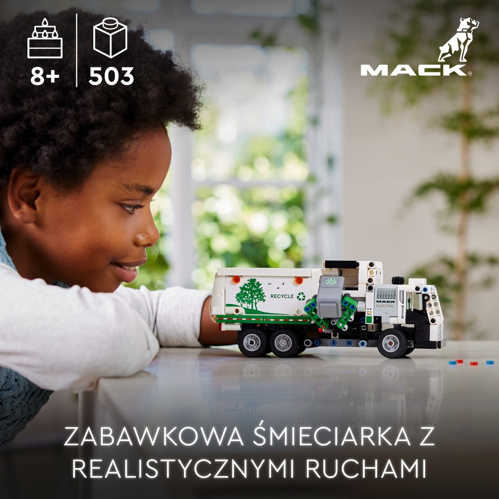 Конструктор LEGO Technic 42167 Мусоровоз Mack LR Electric — фото 10