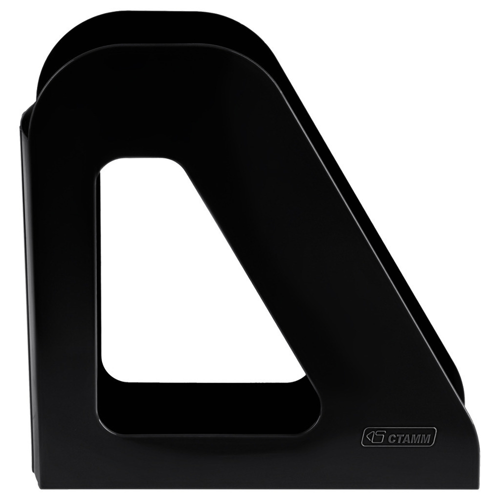 Лоток для бумаг вертикальный ширина 90 мм СТАММ Фаворит черный (351554)